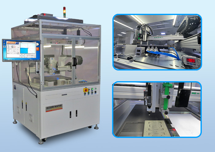 落地型點塗膠機特寫